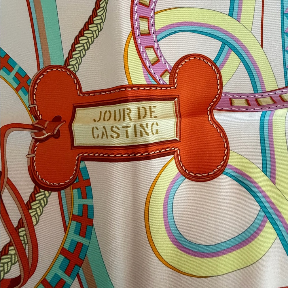 Hermes Jour de Casting scarf 70 - Picture 4 of 11
